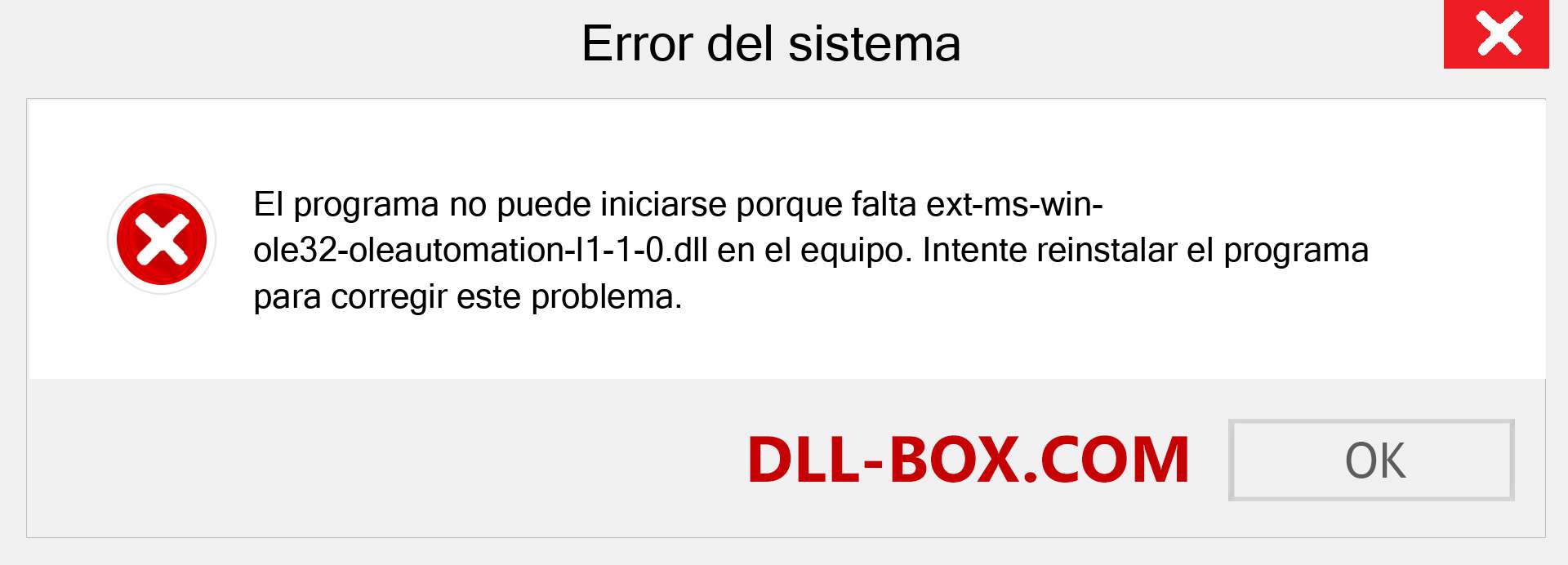 ¿Falta el archivo ext-ms-win-ole32-oleautomation-l1-1-0.dll ?. Descargar para Windows 7, 8, 10 - Corregir ext-ms-win-ole32-oleautomation-l1-1-0 dll Missing Error en Windows, fotos, imágenes